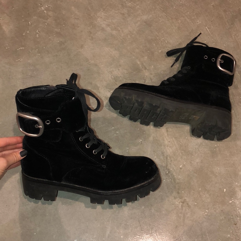Coach lace up combat boots - Picture 2 of 8